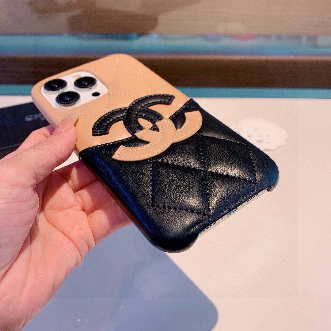 CHANEL シャネル スマホケース ロゴTシャツ ココマーク バイカラー クルーネック ホワイト - 画像 7