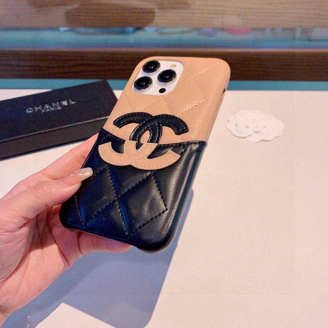 CHANEL シャネル スマホケース ロゴTシャツ ココマーク バイカラー クルーネック ホワイト - 画像 8