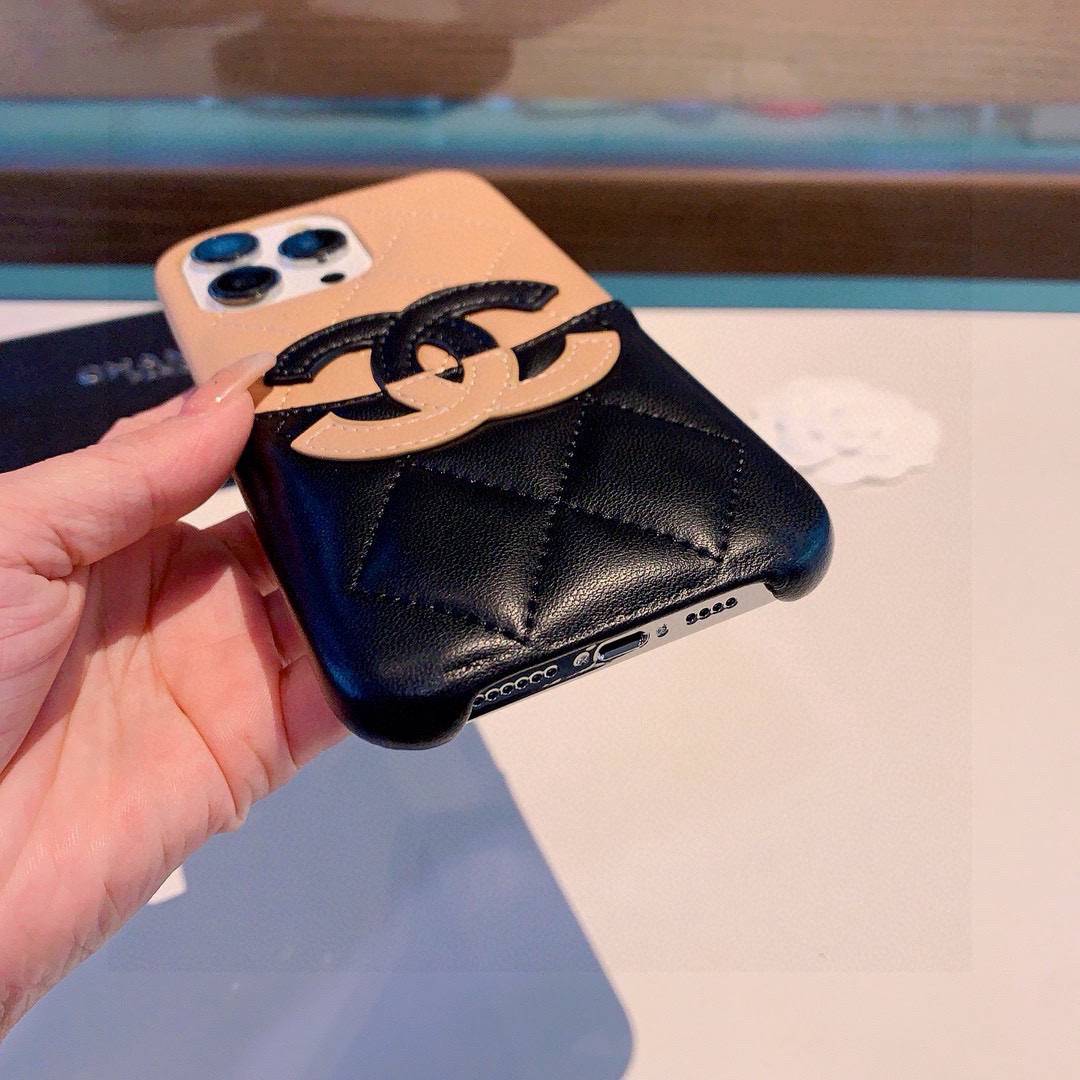 CHANEL シャネル スマホケース ロゴTシャツ ココマーク バイカラー クルーネック ホワイト - 画像 9