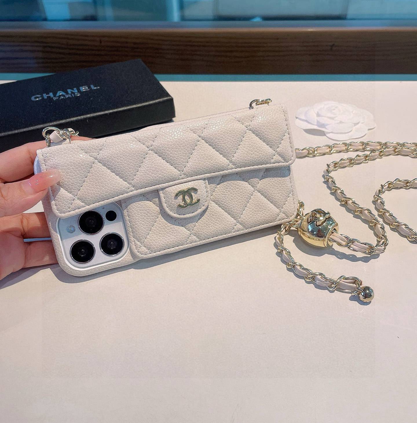 CHANEL シャネル フlipケース ファッション ワンピース レディース ファッション グレインレザー ミニウォレット - 画像 3