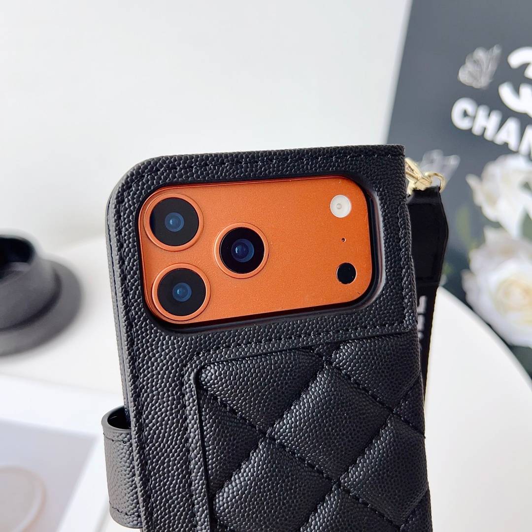 CHANEL シャネル フォルダータイプ スマホケース チェック柄 ロゴマーク ラグジュアリー ブラック ホワイト ピンク - 画像 12