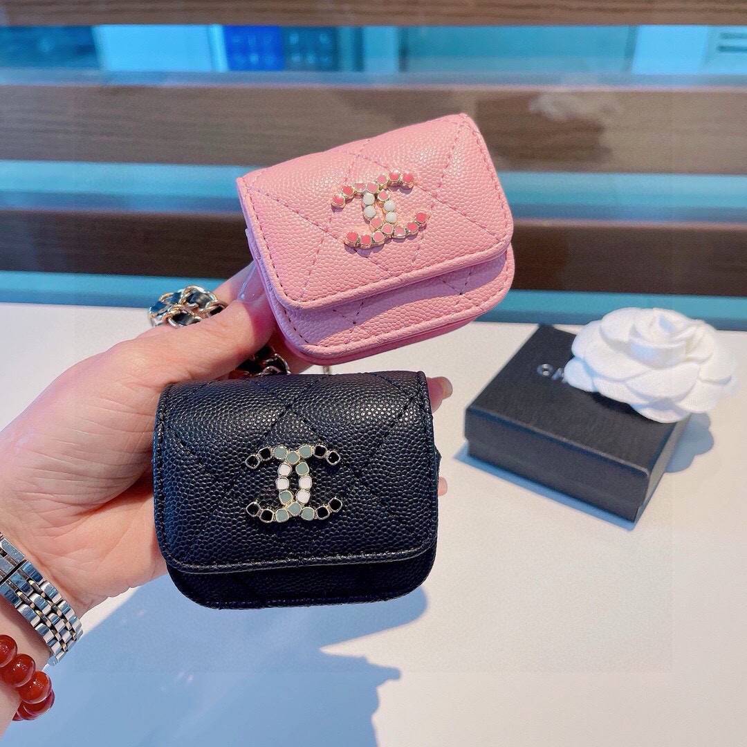 CHANEL シャネル ミニバッグ ファスナー付き ロゴTシャツ ファスナー付き ピンク ブラック