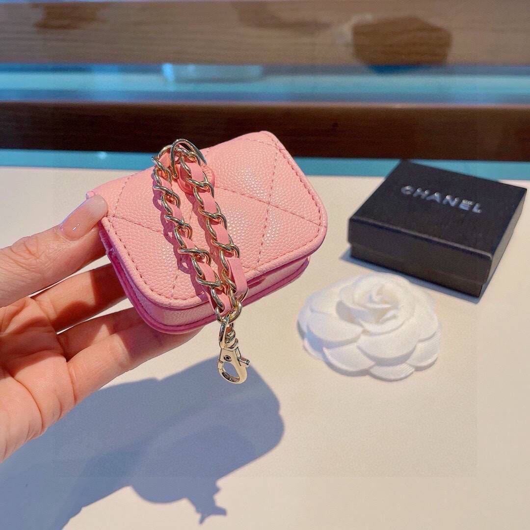 CHANEL シャネル ミニバッグ ファスナー付き ロゴTシャツ ファスナー付き ピンク ブラック - 画像 2