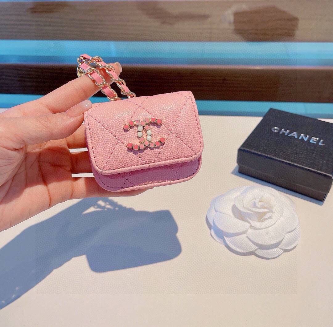 CHANEL シャネル ミニバッグ ファスナー付き ロゴTシャツ ファスナー付き ピンク ブラック - 画像 4