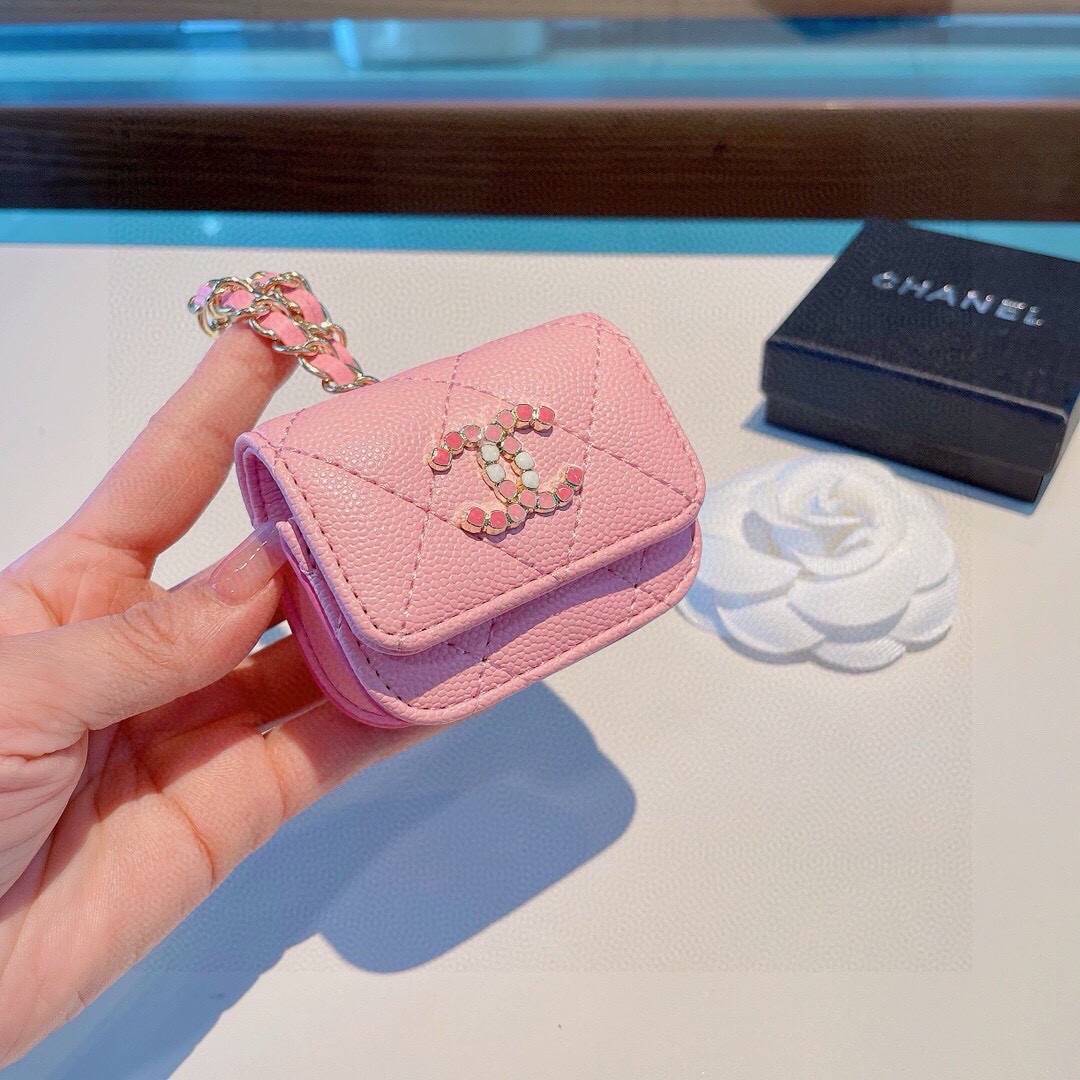 CHANEL シャネル ミニバッグ ファスナー付き ロゴTシャツ ファスナー付き ピンク ブラック - 画像 6