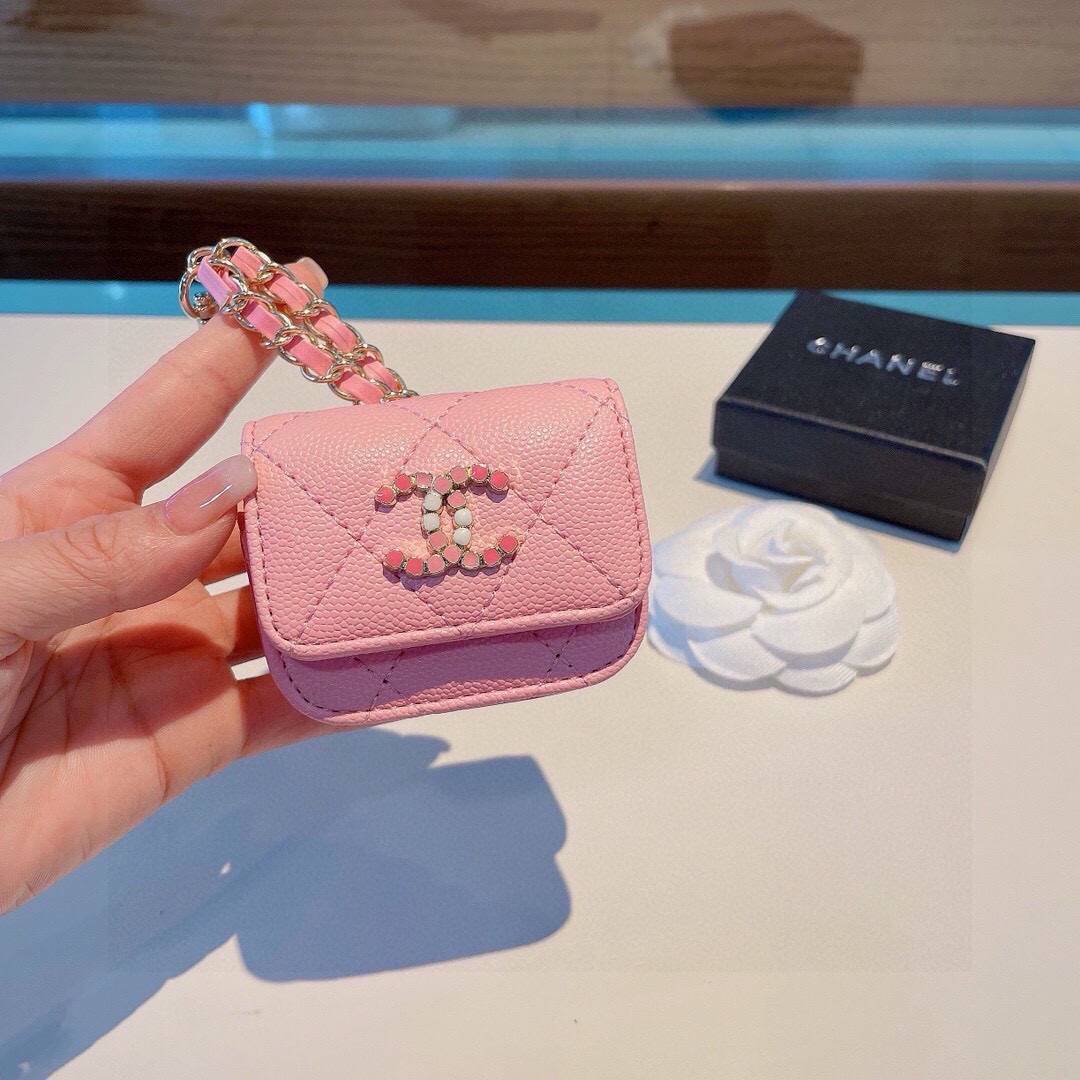 CHANEL シャネル ミニバッグ ファスナー付き ロゴTシャツ ファスナー付き ピンク ブラック - 画像 9