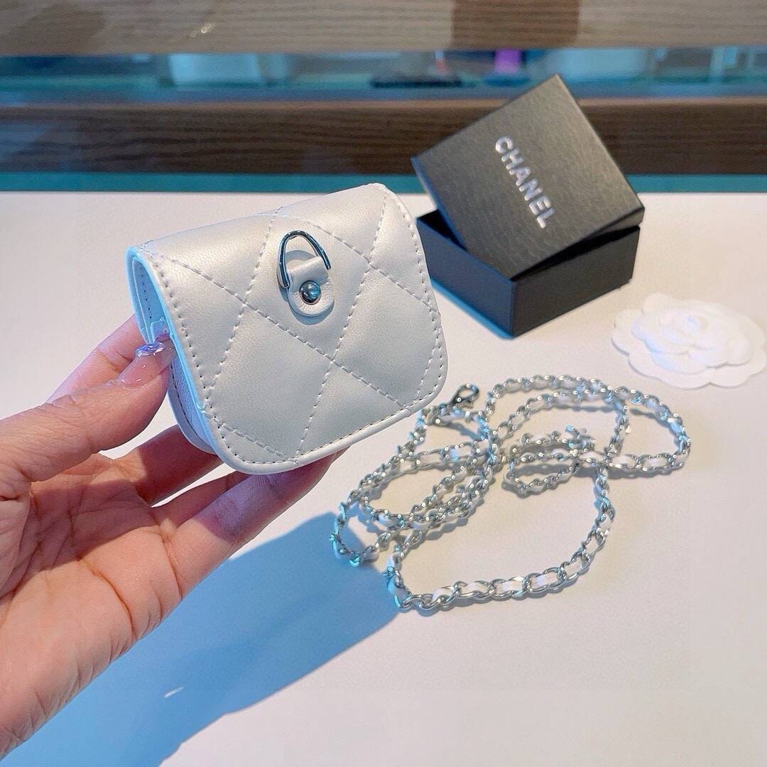 CHANEL シャネル ミニバッグ ブルゾン ロゴTシャツ クルーネック バイカラー ホワイト - 画像 5