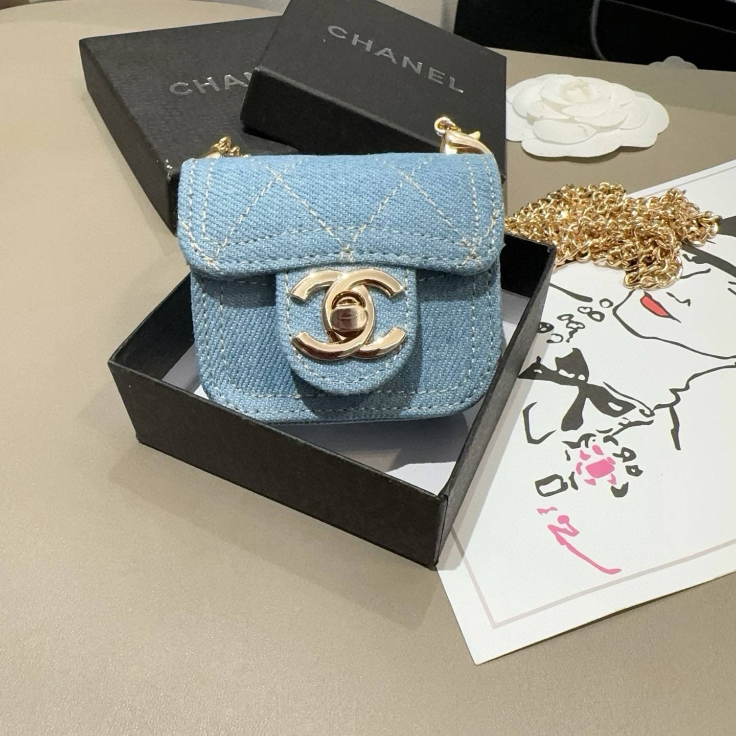 CHANEL シャネル ブルゾン ロゴTシャツ ココマーク バイカラー クルーネック ホワイト - 画像 2