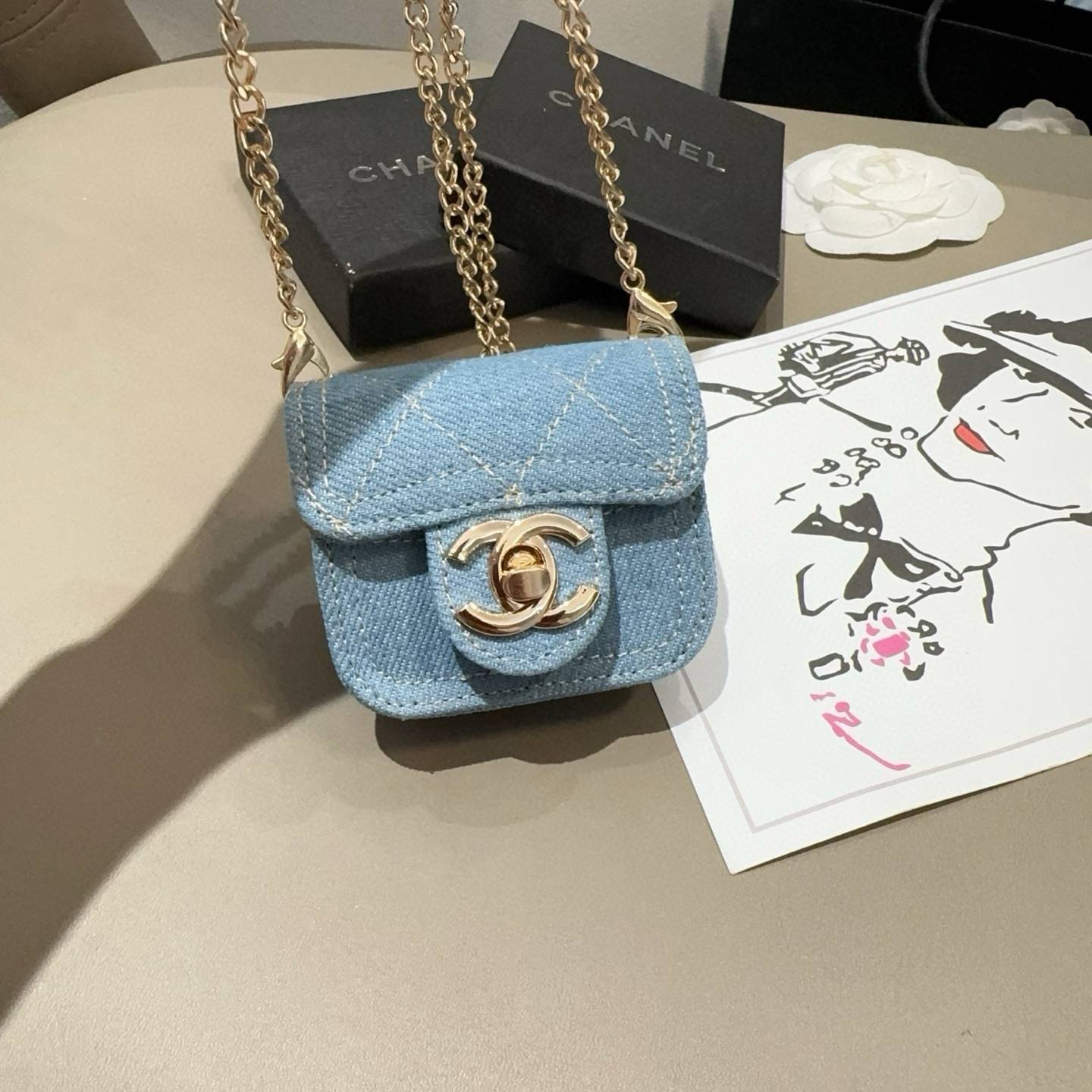 CHANEL シャネル ブルゾン ロゴTシャツ ココマーク バイカラー クルーネック ホワイト - 画像 3