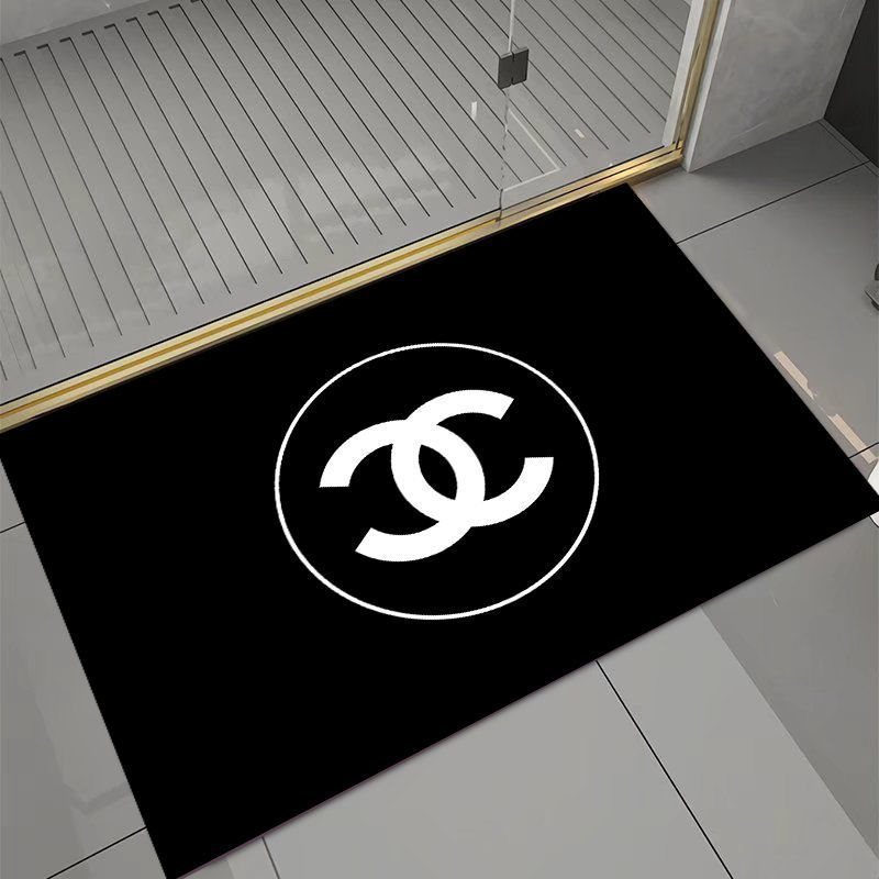 CHANEL　シャネル　ブラック　マット　浴室/キッチン/玄関　台所マット　ココマーク