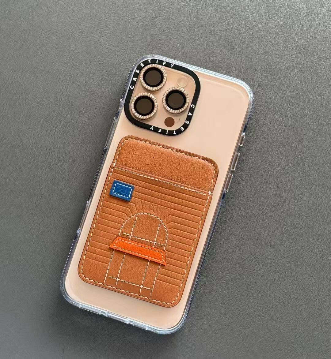 HERMES 愛馬仕 iPhone 18シリーズ対応 iPhoneケース スマホケース レディース ロゴ入り カード収納 ベージュ - 画像 6