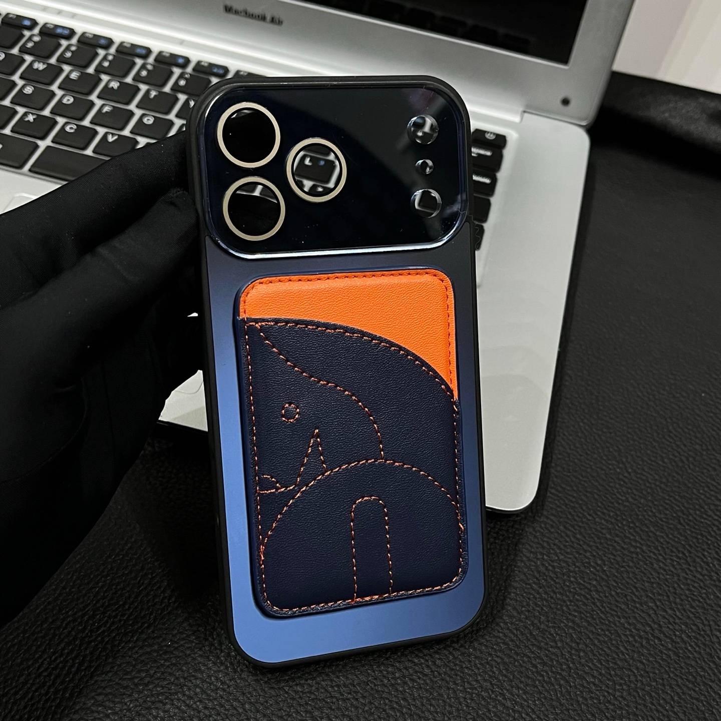 HERMES 愛馬仕 iPhone 18シリーズ対応 iPhoneケース スマホケース レディース ロゴ入り マグサフ対応 オレンジ - 画像 6