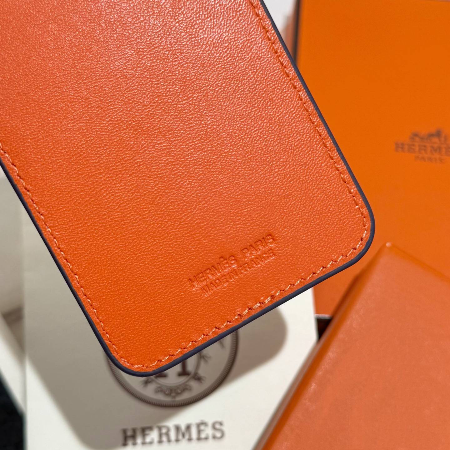 HERMES 愛馬仕 iPhone 18シリーズ対応 iPhoneケース スマホケース レディース 駿馬 マグセーフ対応 ブルー - 画像 7