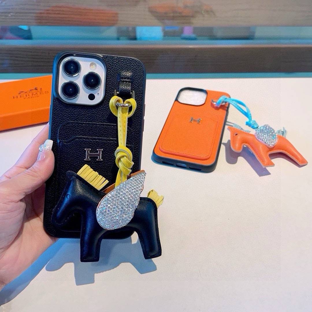 HERMES アルマ ポケット iPhone 18シリーズ対応 iPhoneケース スマホケース レディース ロゴ入り 手帳型 カード収納 - 画像 4