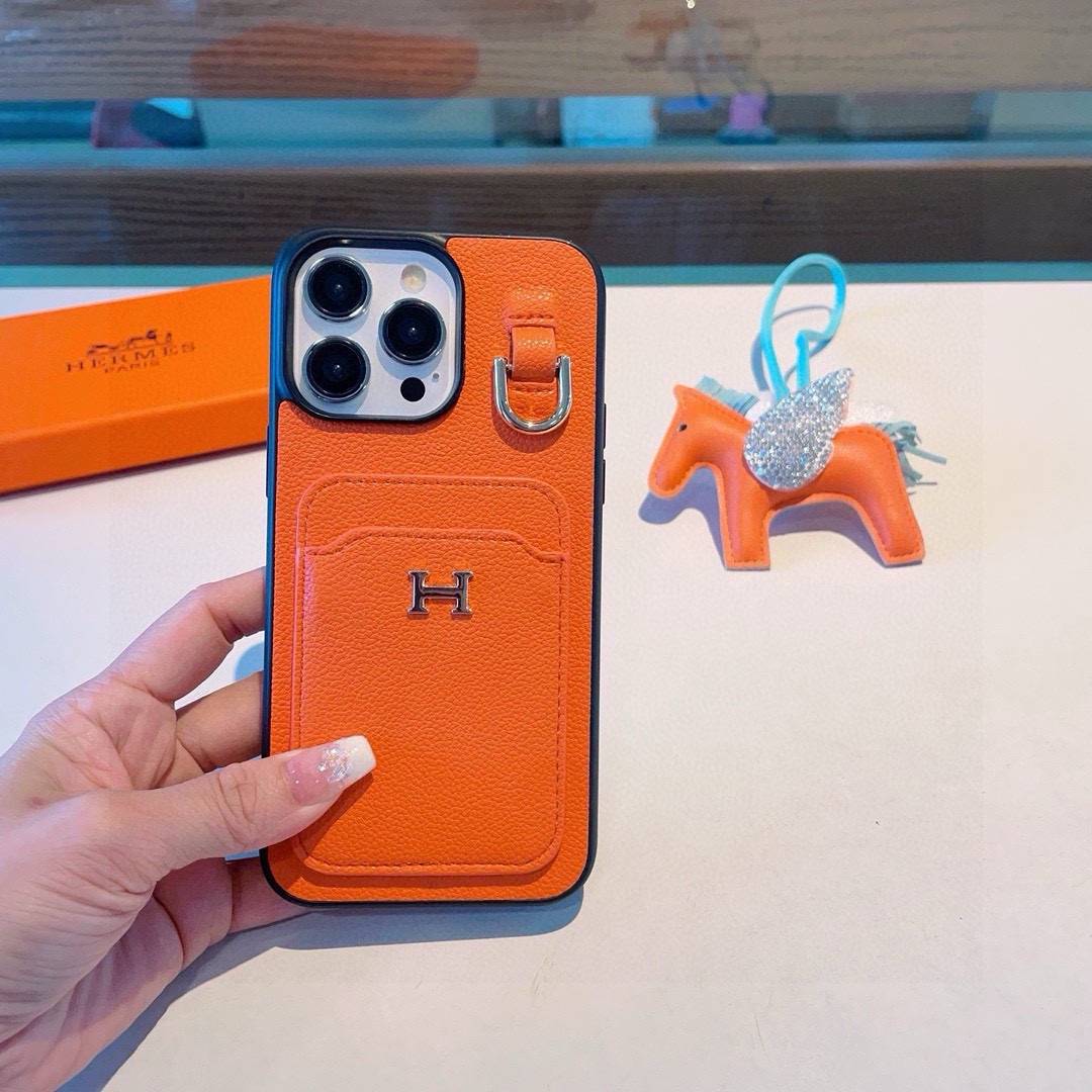 HERMES 愛馬仕 iPhone 18シリーズ対応 iPhoneケース スマホケース レディース ロゴ カード収納 手帳型 - 画像 8