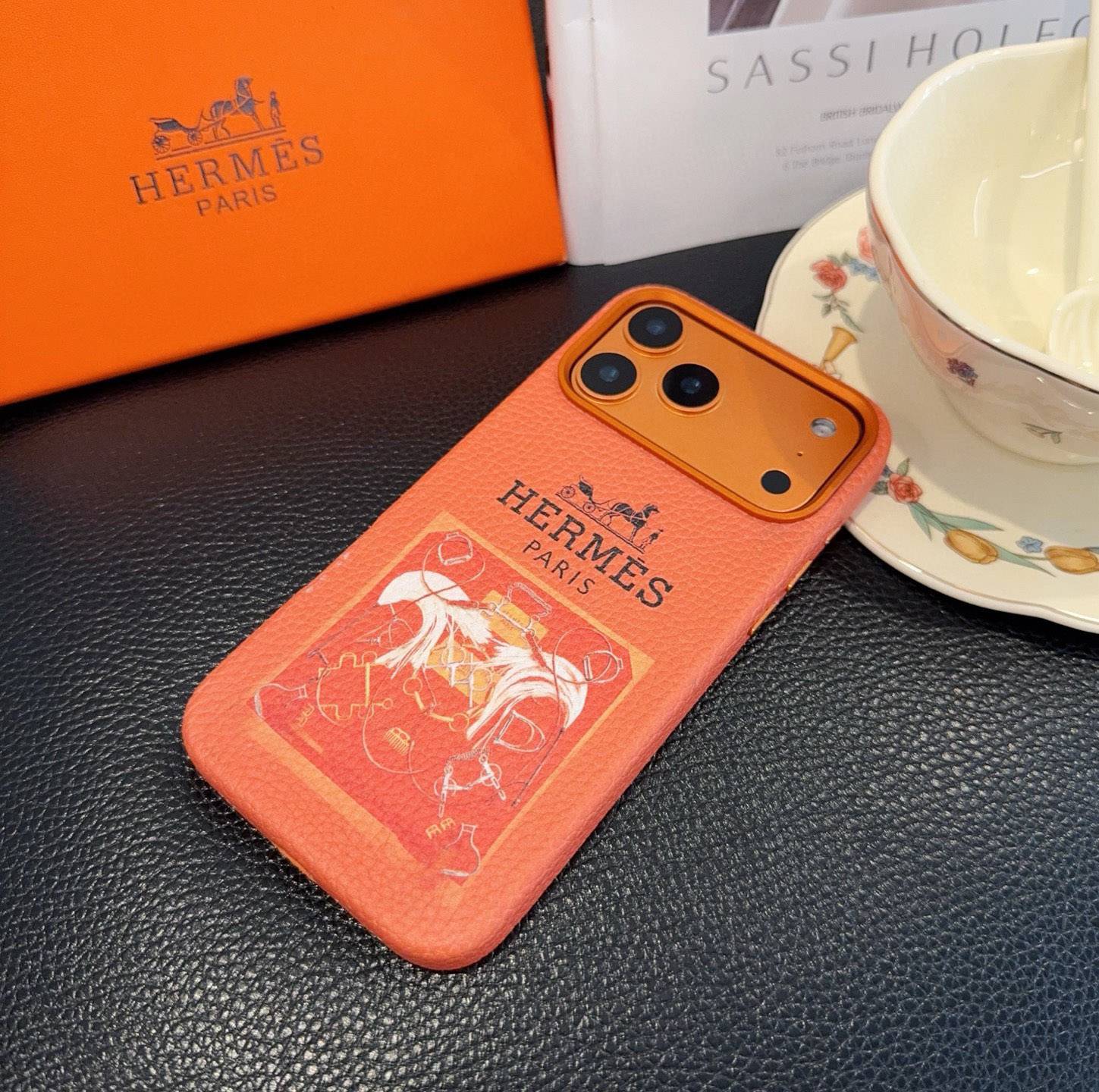 HERMES ルイ ヴィトン iPhone 18シリーズ対応 iPhoneケース スマホケース 全機種対応 レディース ロゴ レザー - 画像 9