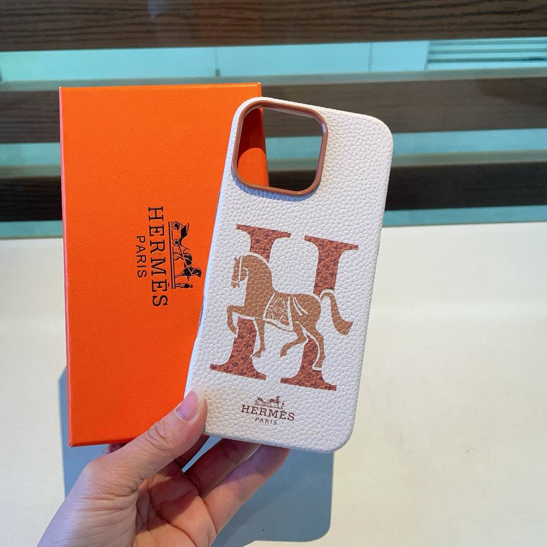 HERMES ヘルメス iPhone 18シリーズ対応 iPhoneケース スマホケース ロゴ レディース 白 - 画像 5