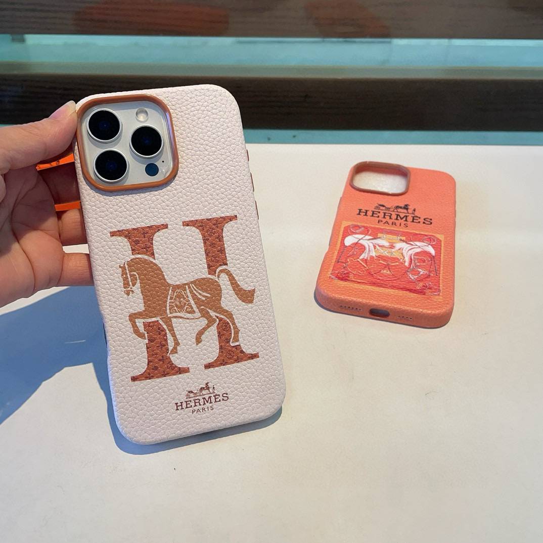 HERMES ヘルメス iPhone 18シリーズ対応 iPhoneケース スマホケース ロゴ レディース 白 - 画像 7
