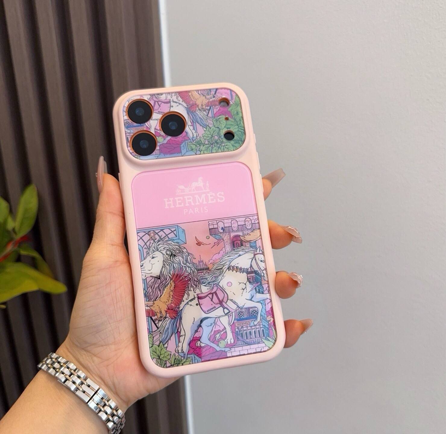 HERMES ランディーズ iPhone 18シリーズ対応 iPhoneケース スマホケース レディース ロゴ入り カラフル - 画像 8