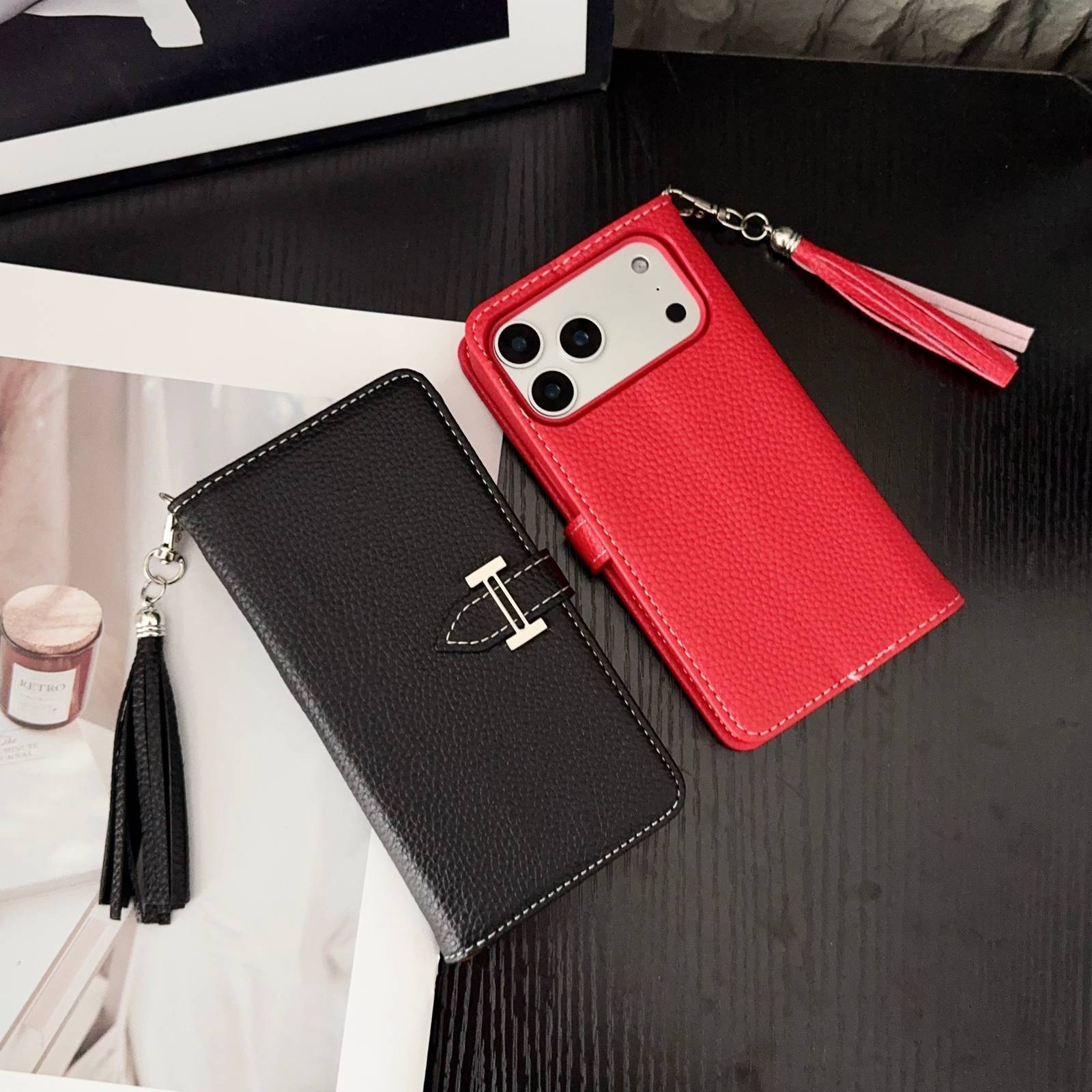 H扣愛馬仕 iPhoneケース スマホケース iPhone 18シリーズ対応 レディース ロゴ ファンシーデザイン オレンジ - 画像 4