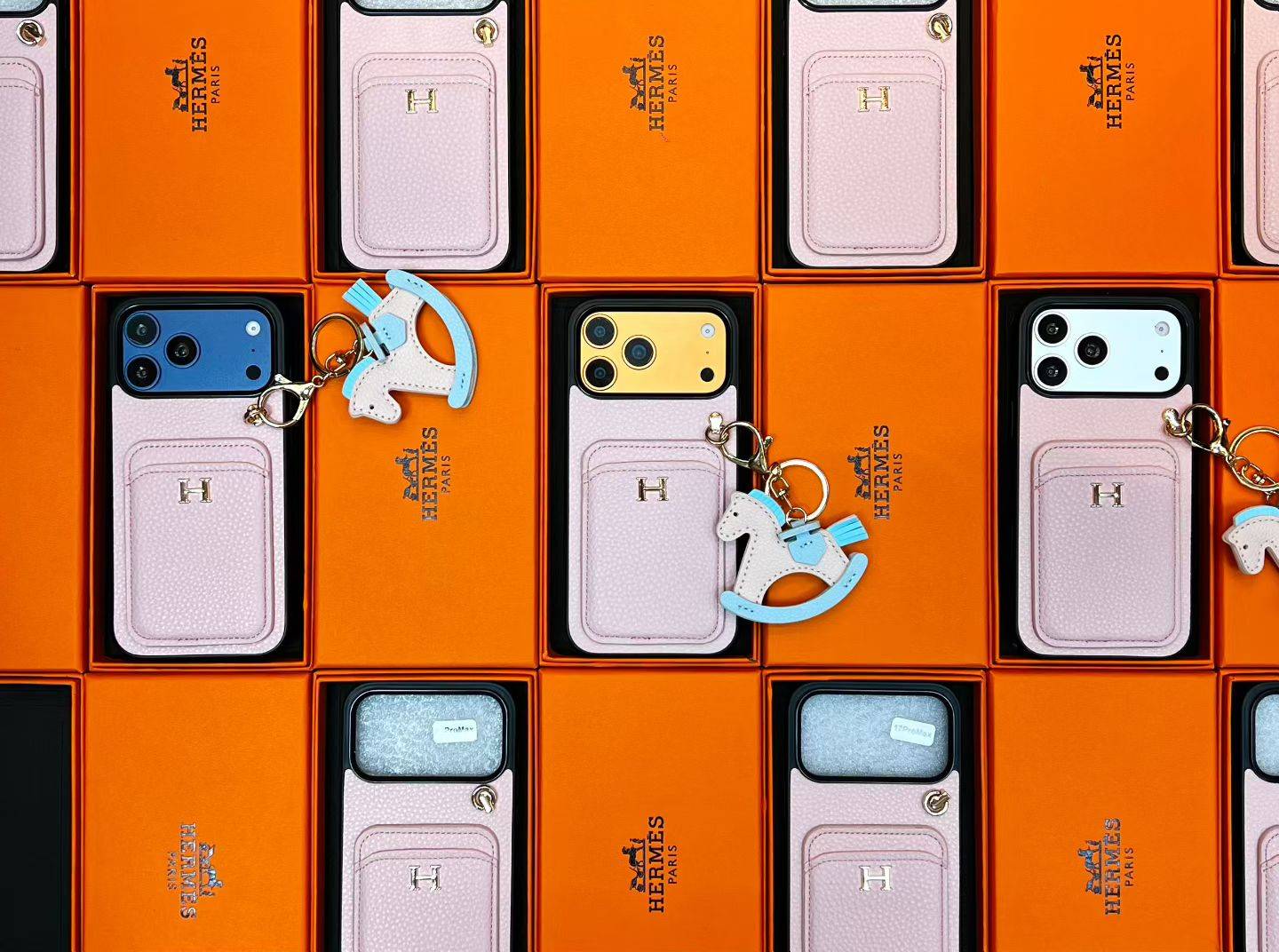 Hermes 愛馬仕 iPhone 18シリーズ対応 iPhoneケース スマホケース レディース ロゴ入り カード収納付き