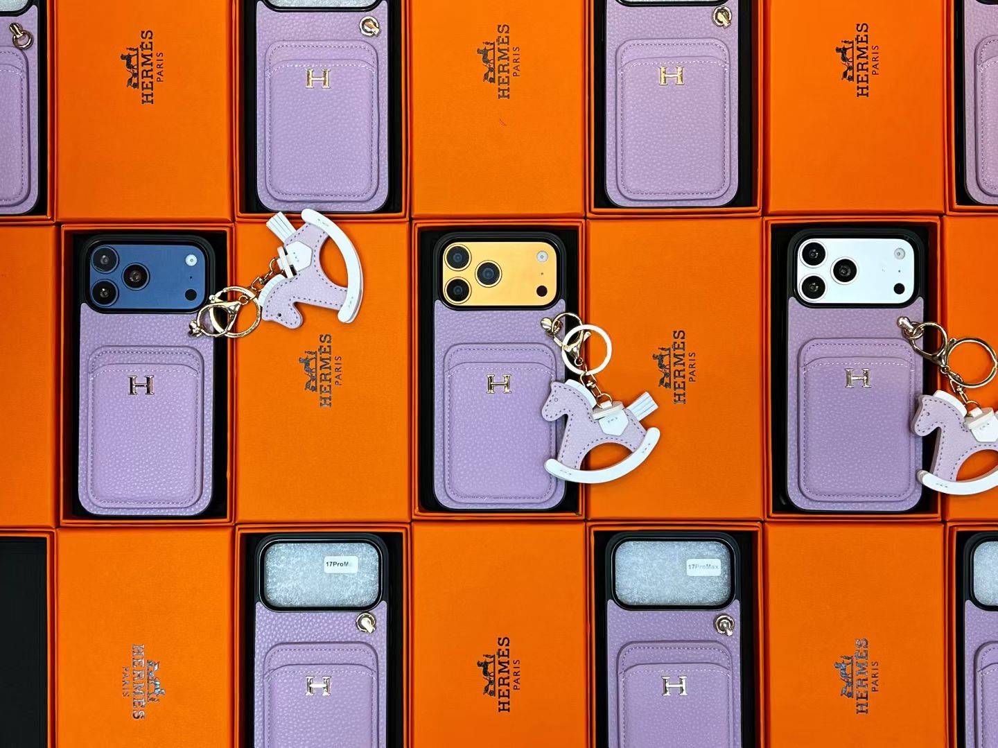 Hermes 愛馬仕 iPhone 18シリーズ対応 iPhoneケース スマホケース レディース ロゴ入り カード収納付き - 画像 6