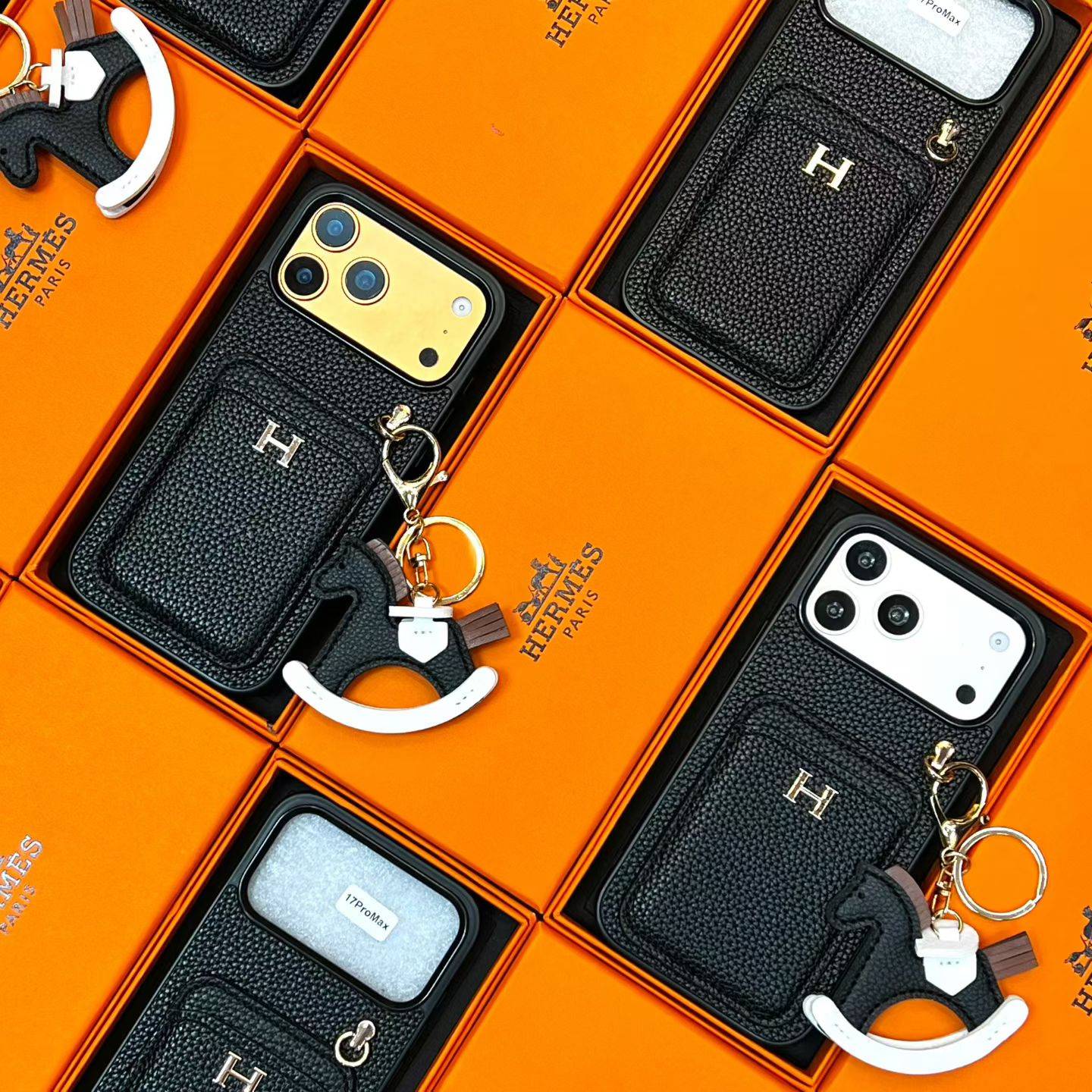 Hermes 愛馬仕 iPhone 18シリーズ対応 iPhoneケース スマホケース レディース ロゴ入り カード収納付き - 画像 7