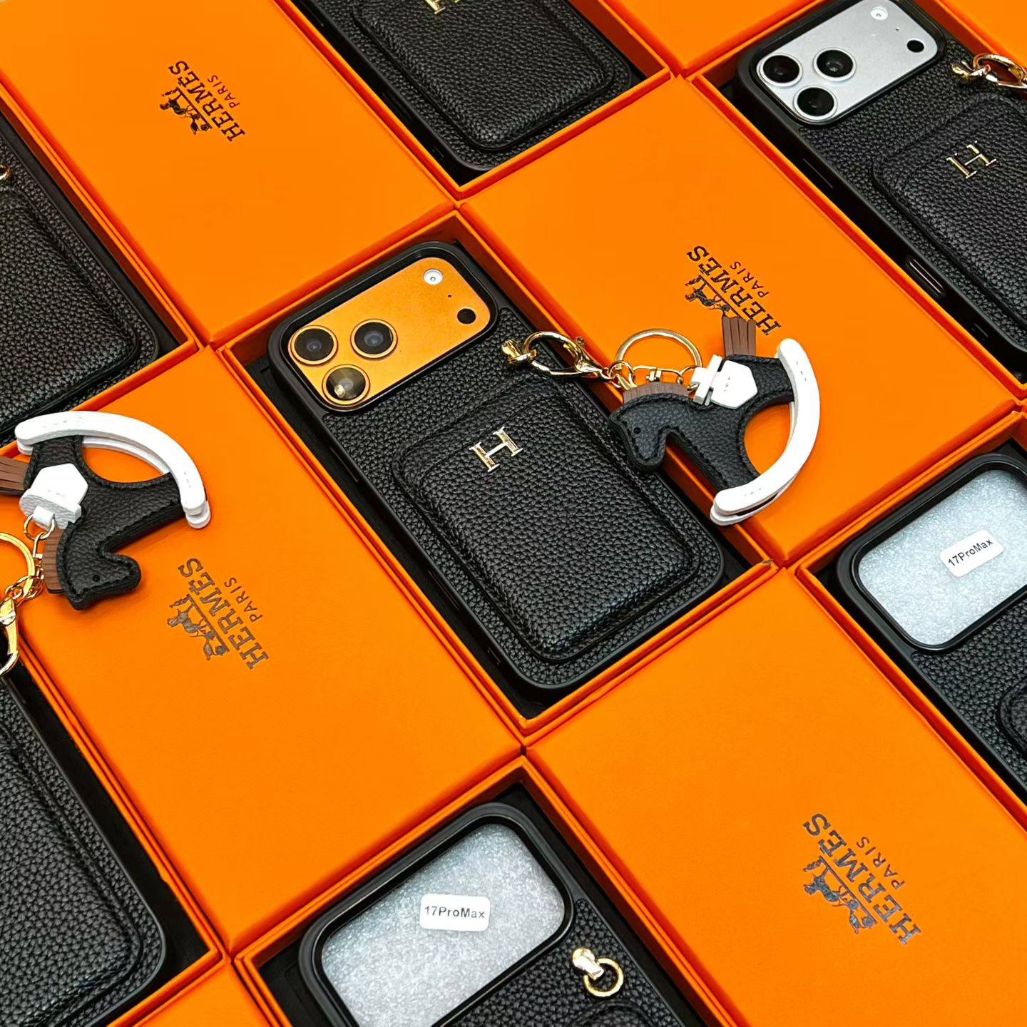 Hermes 愛馬仕 iPhone 18シリーズ対応 iPhoneケース スマホケース レディース ロゴ入り カード収納付き - 画像 8