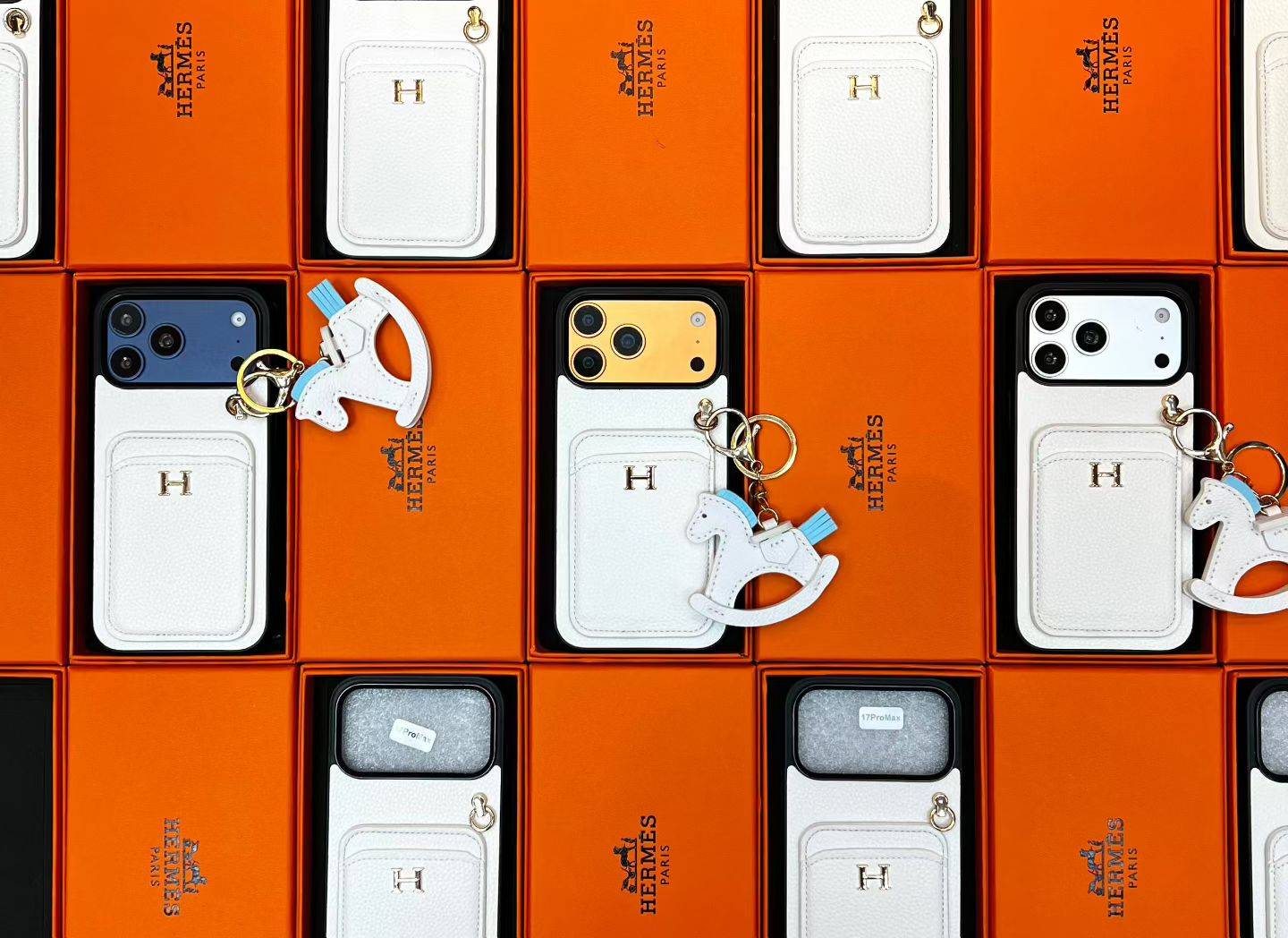 Hermes 愛馬仕 iPhone 18シリーズ対応 iPhoneケース スマホケース レディース ロゴ入り カード収納付き - 画像 9