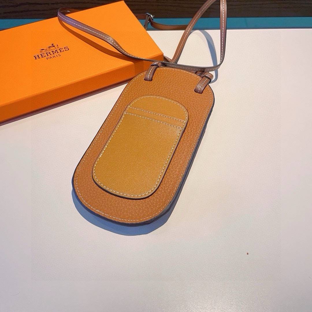 HERMES 愛馬仕 iPhoneケース スマホケース iPhone 18シリーズ対応 レディース ショルダー付き カード収納 ロゴ入り - 画像 9