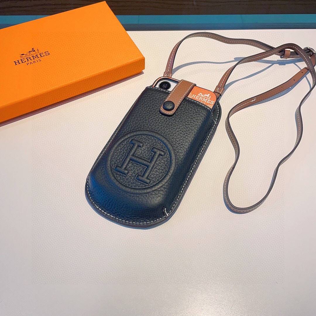 HERMES 愛馬仕 iPhone 18シリーズ対応 iPhoneケース スマホケース レディース ショルダー付き カード収納 - 画像 6