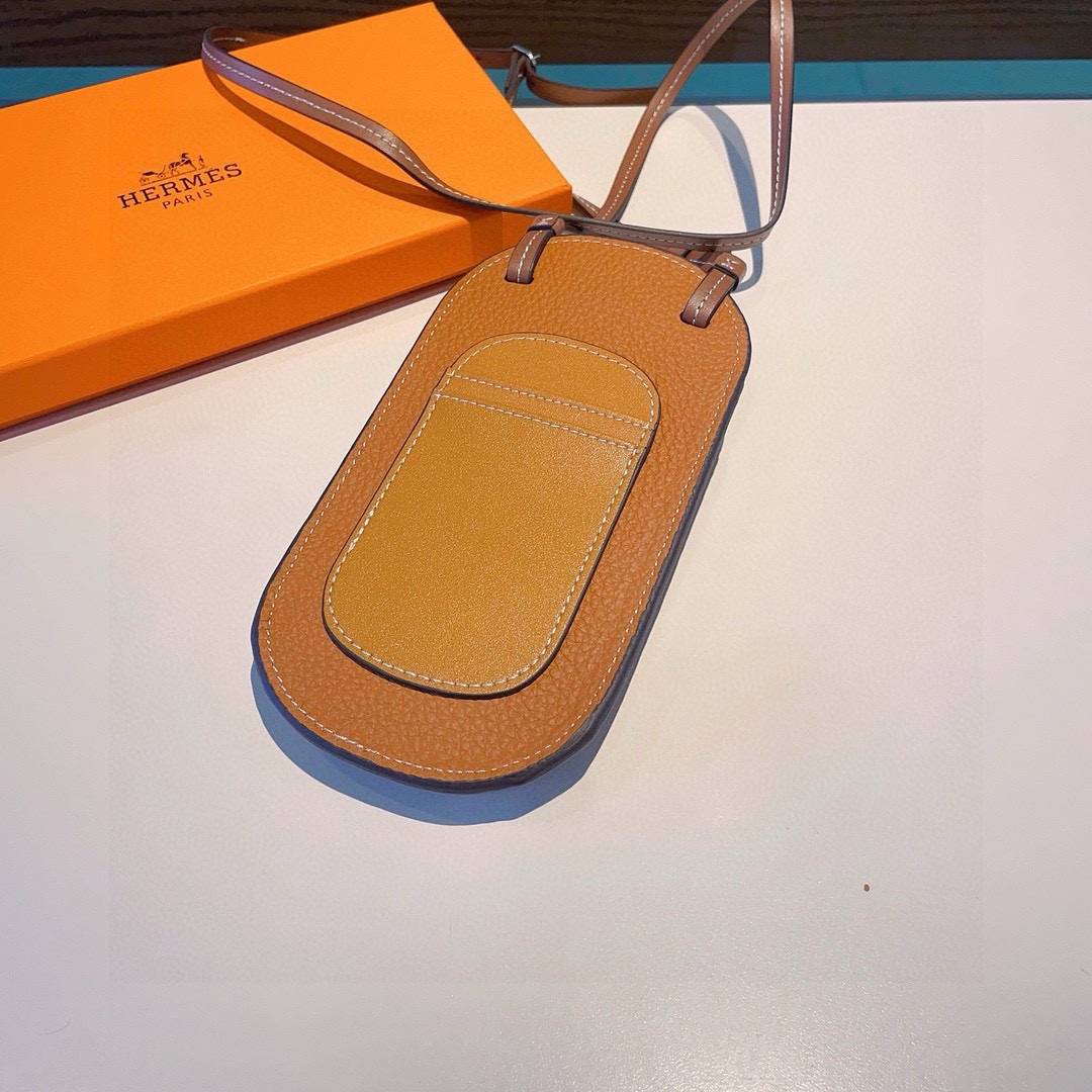 Hermes ヘルメス iPhone 18シリーズ対応 iPhoneケース スマホケース レディース ショルダー付き カード収納 ロゴ入り - 画像 9