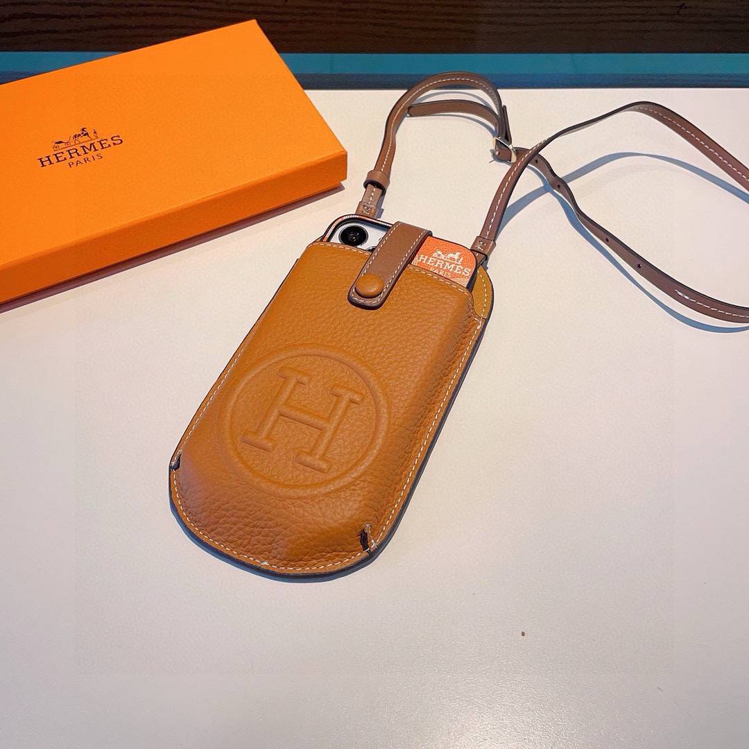 Hermes ヘルメス iPhone 18シリーズ対応 iPhoneケース スマホケース レディース ショルダー付き カード収納 - 画像 7