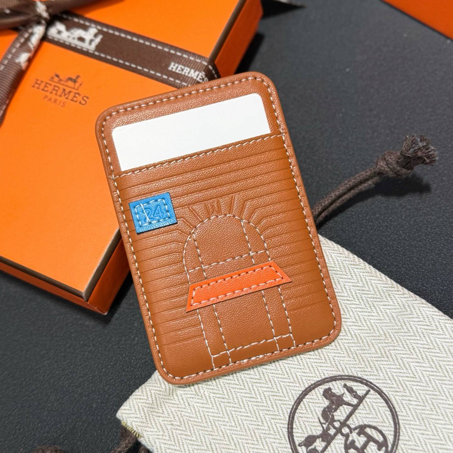 HERMES 愛馬仕 iPhone 18シリーズ対応 iPhoneケース スマホケース レディース マグセーフ ワニ革風 マグセーフ カード収納 - 画像 2