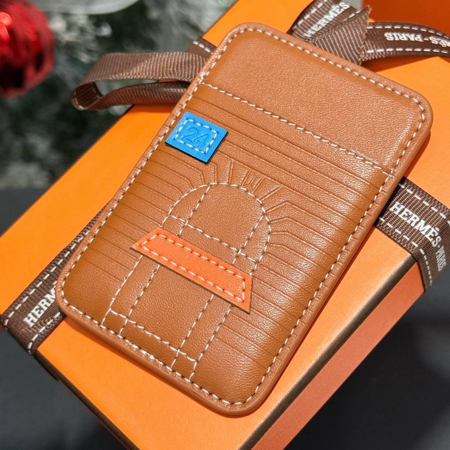 HERMES 愛馬仕 iPhone 18シリーズ対応 iPhoneケース スマホケース レディース マグセーフ ワニ革風 マグセーフ カード収納 - 画像 7