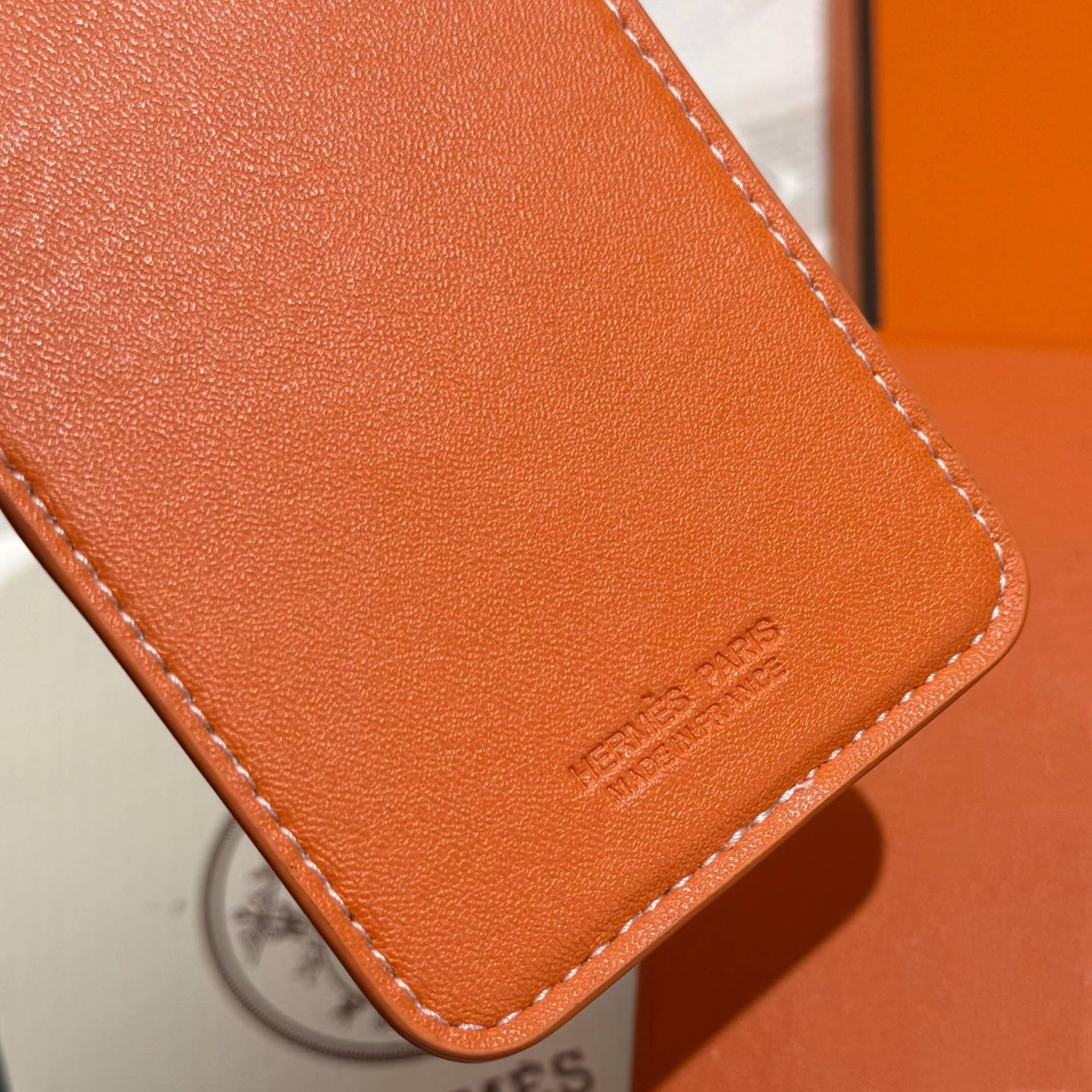 HERMES 愛馬仕 iPhone 18シリーズ対応 iPhoneケース スマホケース 全機種対応 レディース 駿馬 マグネット オレンジ - 画像 8