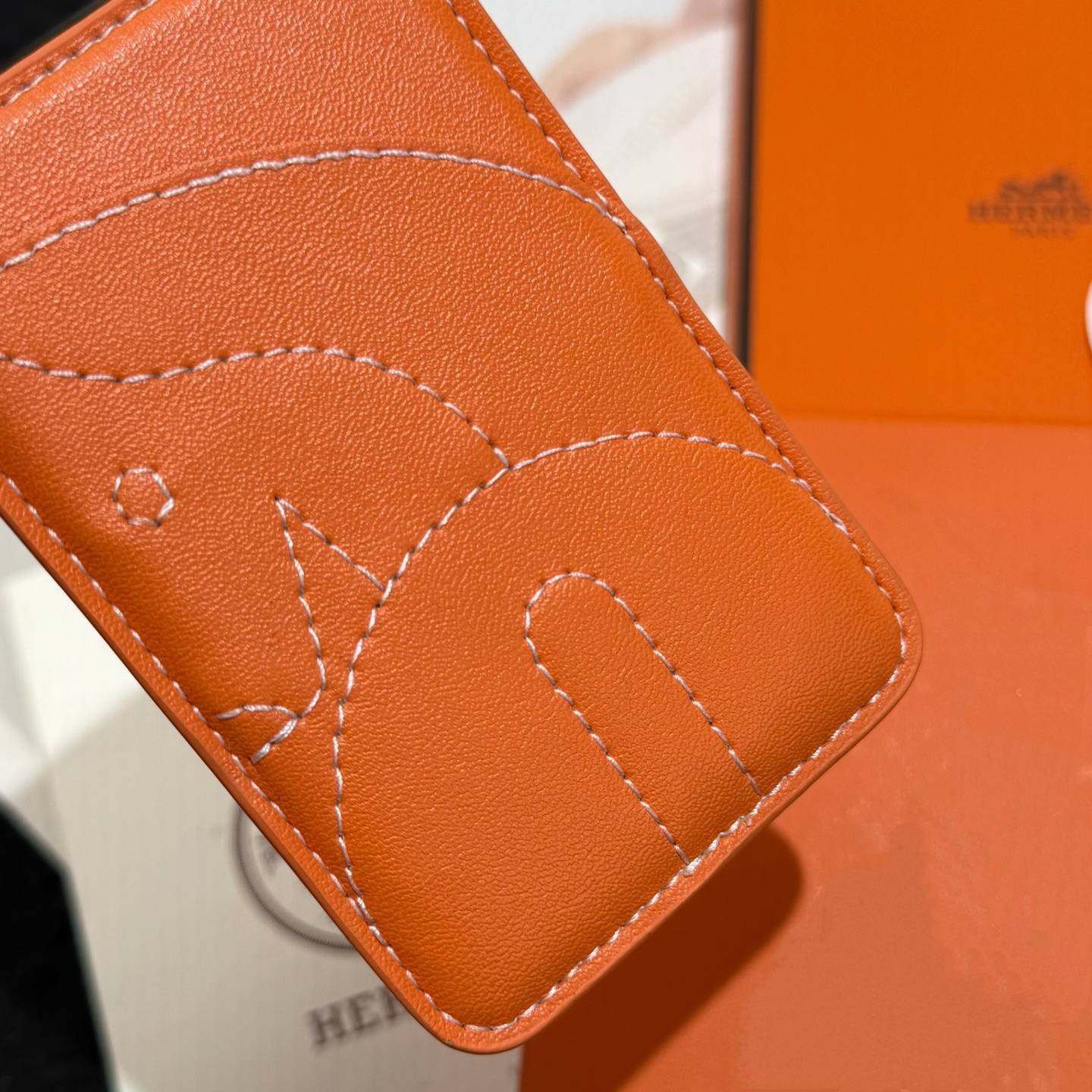 HERMES 愛馬仕 iPhone 18シリーズ対応 iPhoneケース スマホケース 全機種対応 レディース 駿馬 マグネット オレンジ - 画像 9
