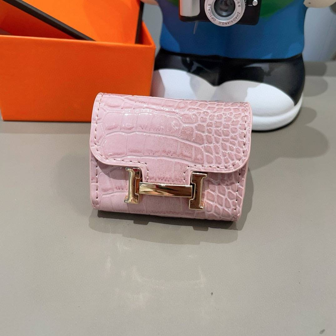 HERMES ヘルメス iPhoneケース スマホケース iPhone 18シリーズ対応 レディース 鳄魚皮紋 ロゴ付き ミニバッグ - 画像 3