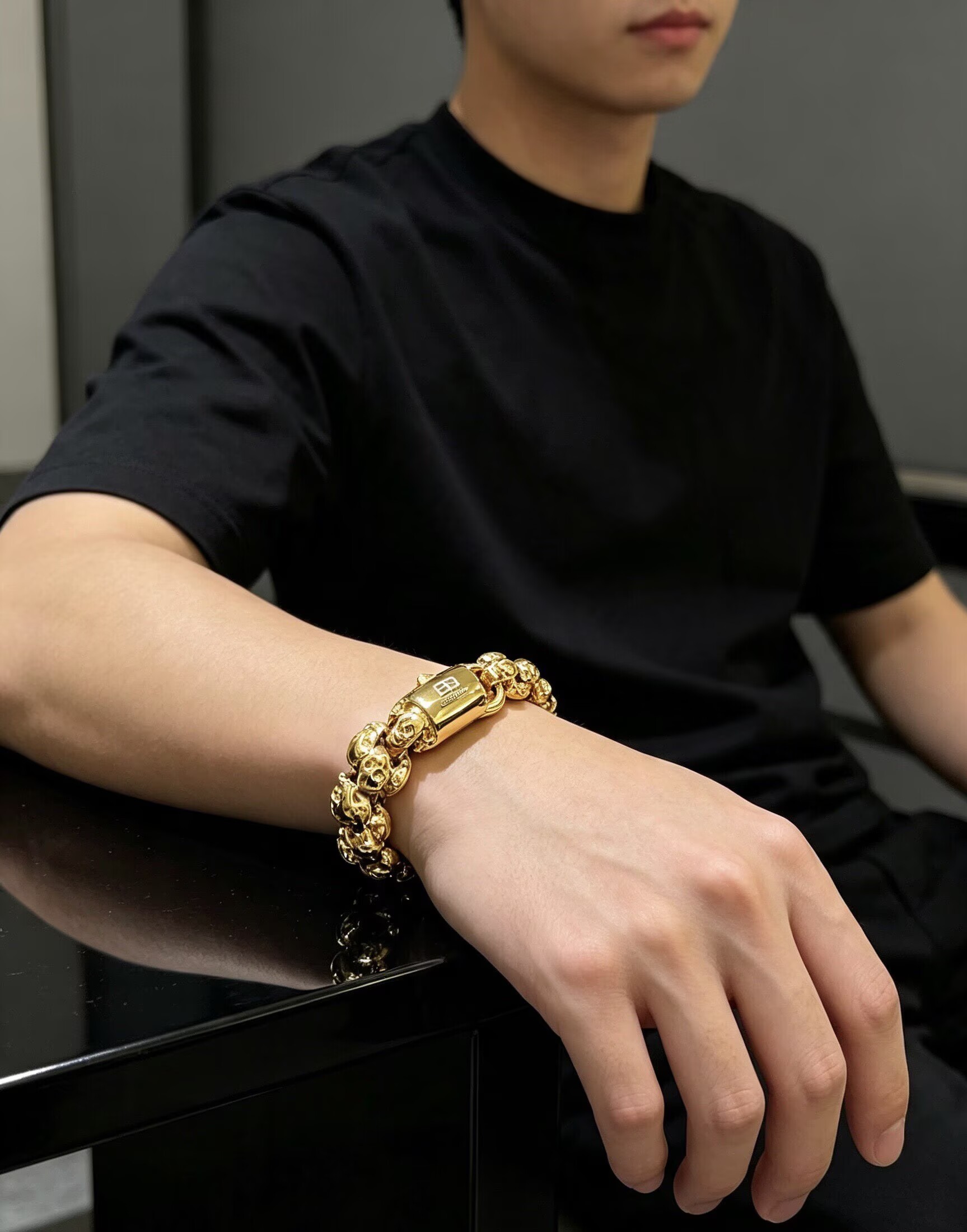 BALENCIAGA ブレスレット スカル メンズ レディース メタル  🖤 - 画像 4