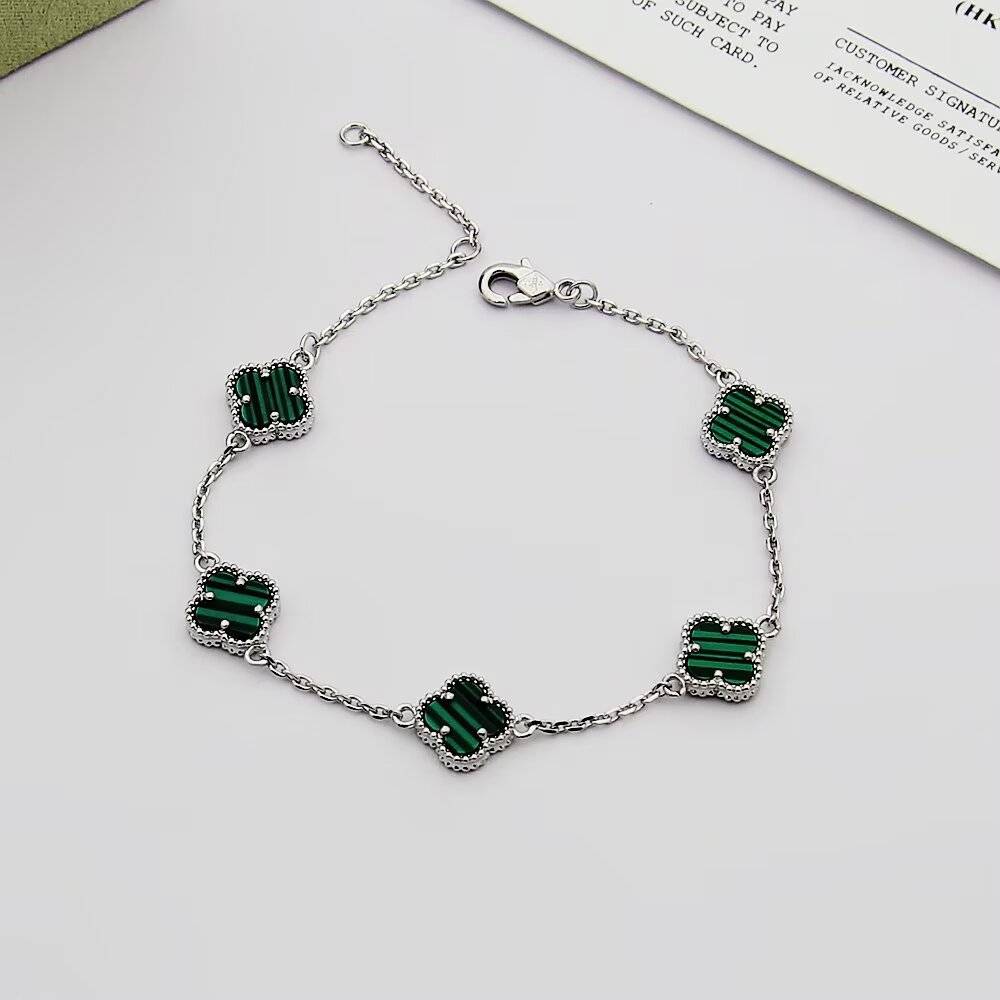 Van Cleef Arpels ヴァン クリーフアーペル レディース ブレスレット フリヴォル 四つ葉モチーフ ブランドブレスレット ギフト ホワイトゴールド - 画像 3