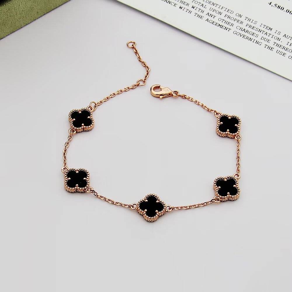 Van Cleef Arpels ヴァン クリーフアーペル レディース ブレスレット フリヴォル 四つ葉モチーフ ブランドブレスレット ギフト ホワイトゴールド - 画像 6