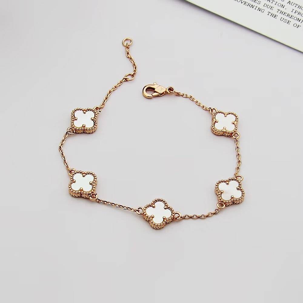Van Cleef Arpels ヴァン クリーフアーペル レディース ブレスレット フリヴォル 四つ葉モチーフ ブランドブレスレット ギフト ホワイトゴールド - 画像 7