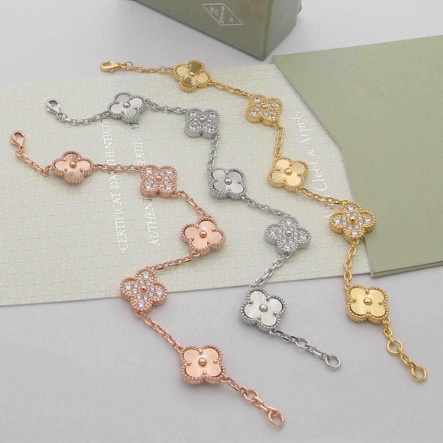 Van Cleef Arpels ヴァン クリーフアーペル レディース ブレスレット フリヴォル モチーフネックレス 上品なアクセサリー ゴールド - 画像 7