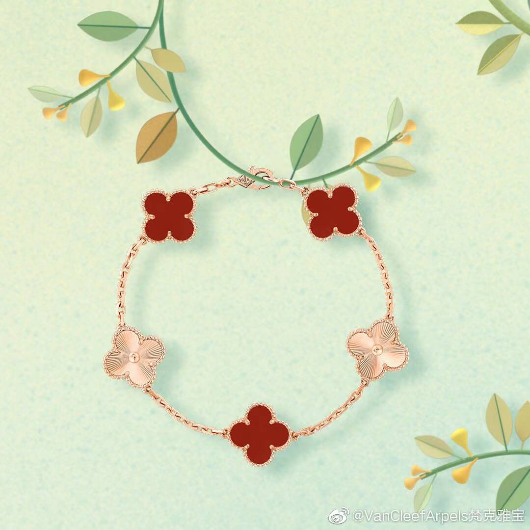 Van Cleef Arpels ヴァン クリーフアーペル レディース ブレスレット フリヴォル モチーフネックレス 上品なアクセサリー ギフト ゴールド