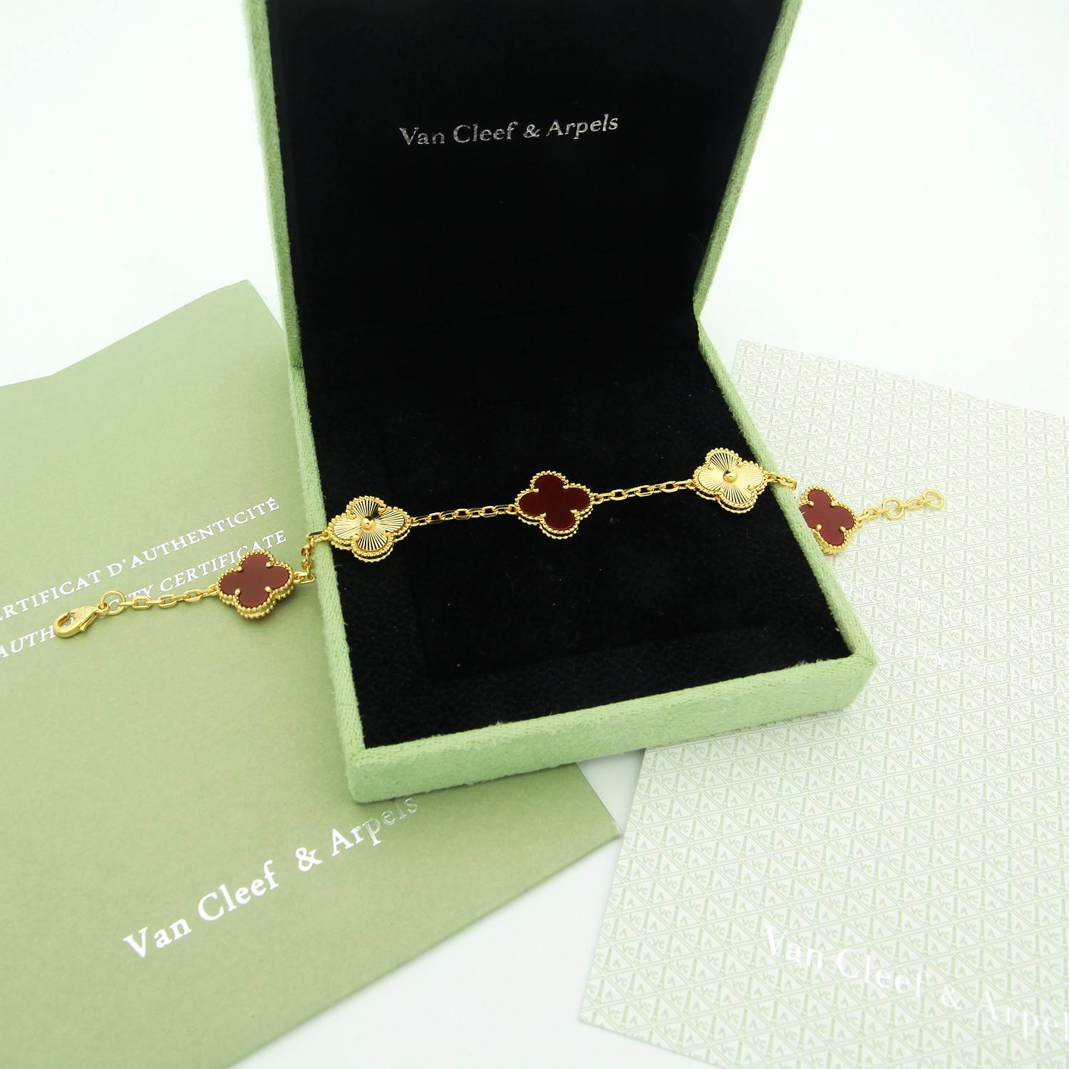 Van Cleef Arpels ヴァン クリーフアーペル レディース ブレスレット フリヴォル モチーフネックレス 上品なアクセサリー ギフト ゴールド - 画像 2