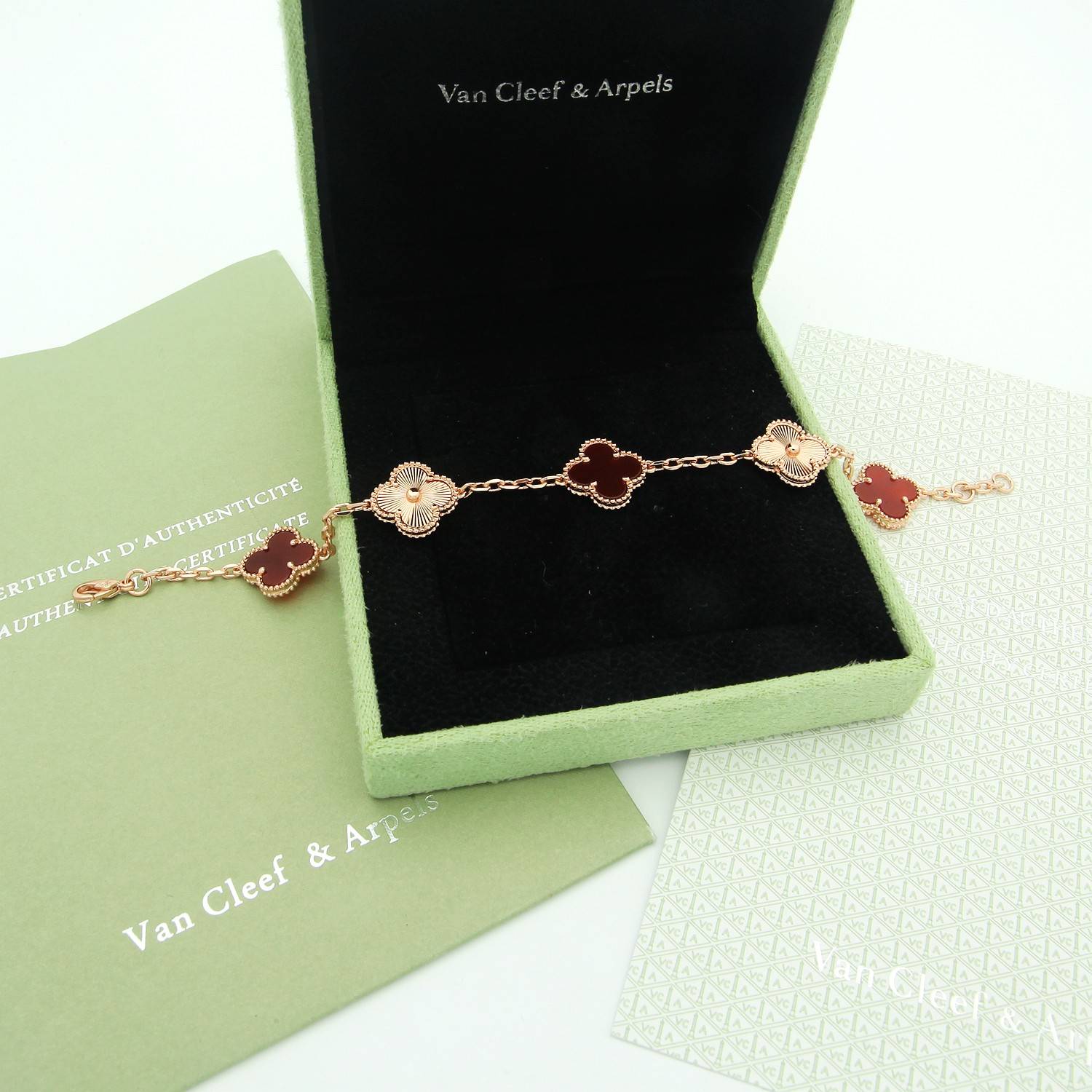 Van Cleef Arpels ヴァン クリーフアーペル レディース ブレスレット フリヴォル モチーフネックレス 上品なアクセサリー ギフト ゴールド - 画像 3