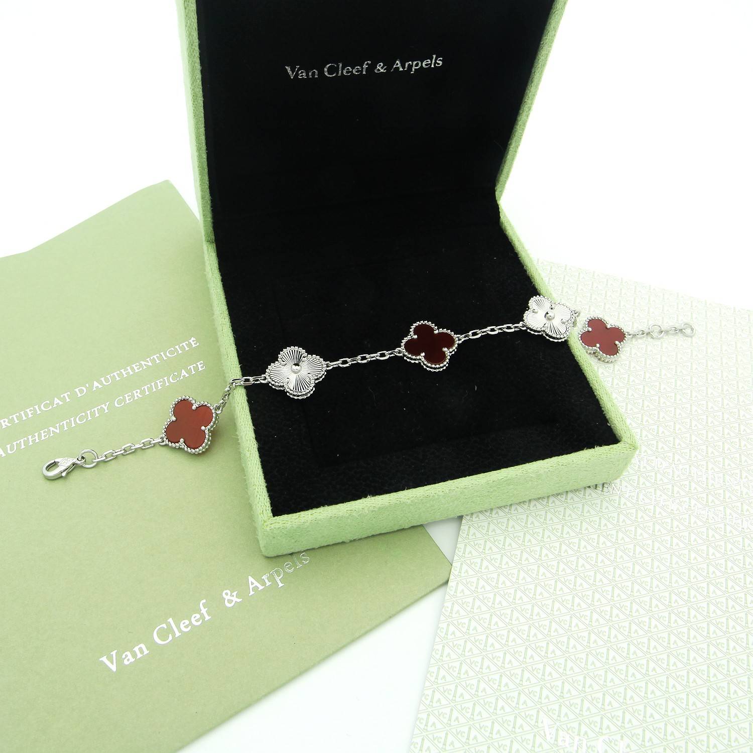 Van Cleef Arpels ヴァン クリーフアーペル レディース ブレスレット フリヴォル モチーフネックレス 上品なアクセサリー ギフト ゴールド - 画像 4