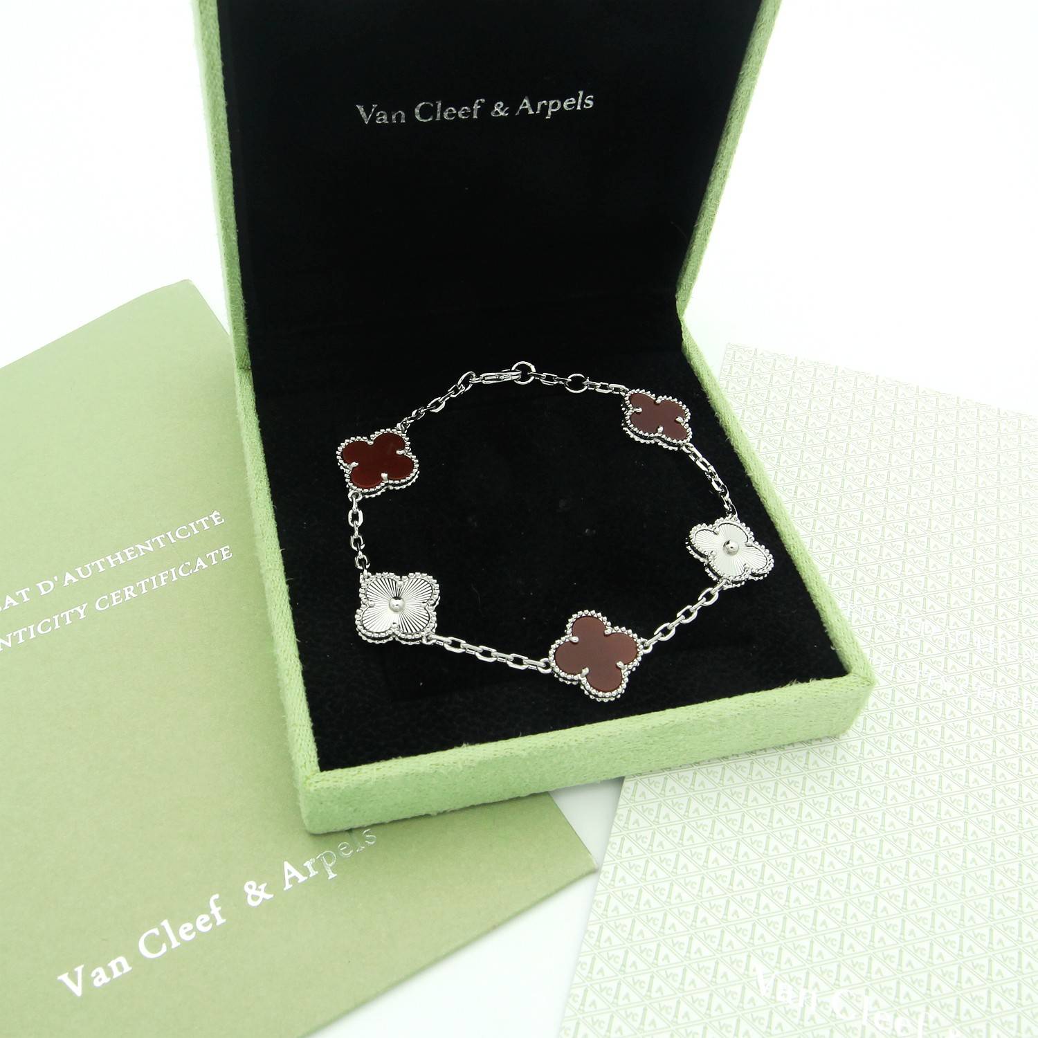 Van Cleef Arpels ヴァン クリーフアーペル レディース ブレスレット フリヴォル モチーフネックレス 上品なアクセサリー ギフト ゴールド - 画像 5