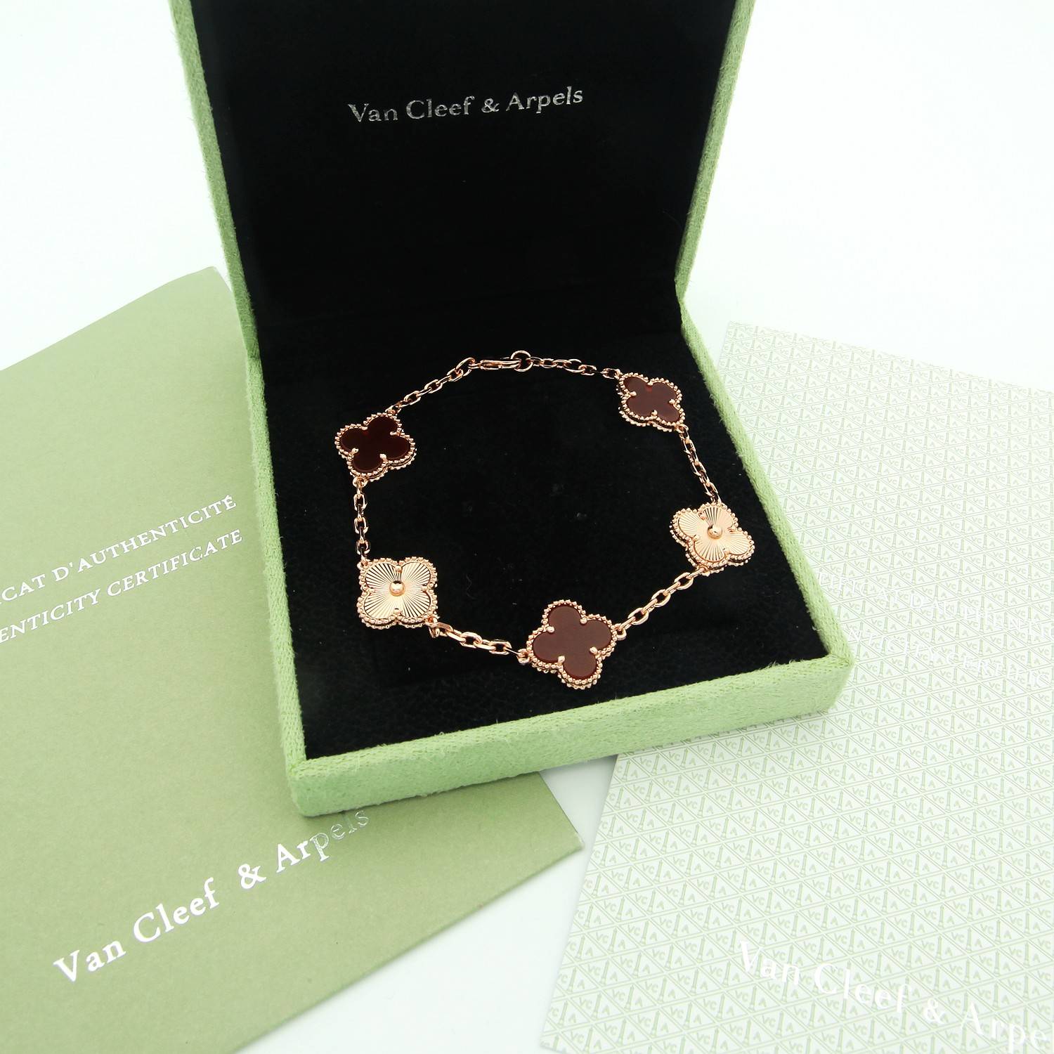 Van Cleef Arpels ヴァン クリーフアーペル レディース ブレスレット フリヴォル モチーフネックレス 上品なアクセサリー ギフト ゴールド - 画像 6