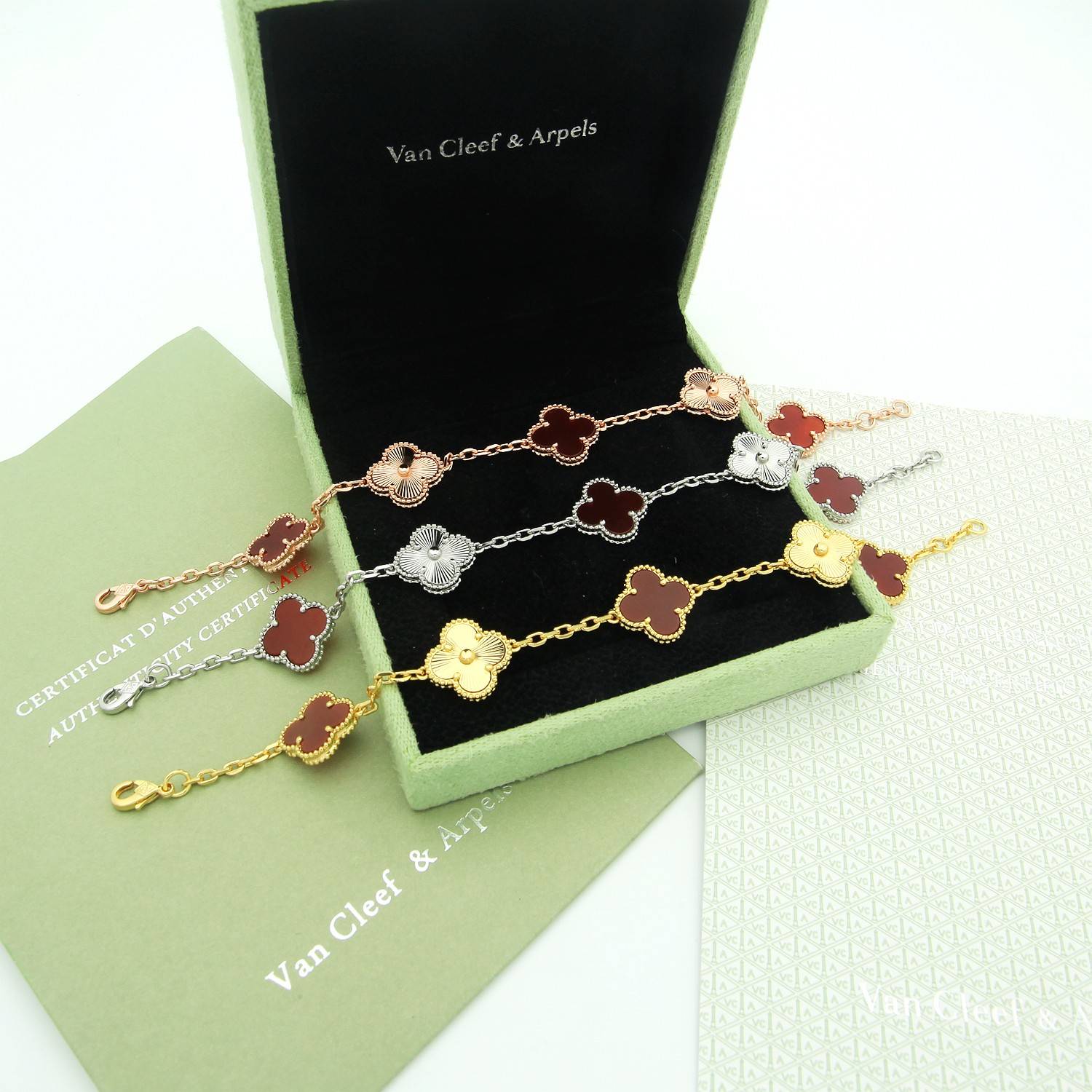 Van Cleef Arpels ヴァン クリーフアーペル レディース ブレスレット フリヴォル モチーフネックレス 上品なアクセサリー ギフト ゴールド - 画像 8